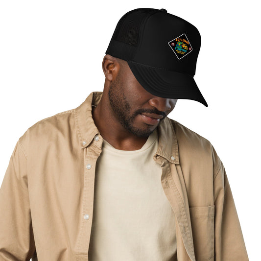 Lot Lizard Towing Trucker Hat – We Keep'em off the Streets | Dark Hauler Edition – Black Hats for [design name] (1 view)