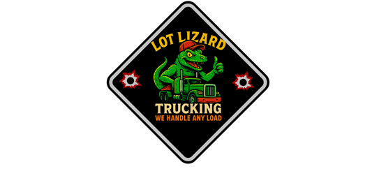 Lot Lizard Trucker Hat – We handle any Load | Funny Road Sign Cap for Truckers – Black Hats for casual trucker (2 view)