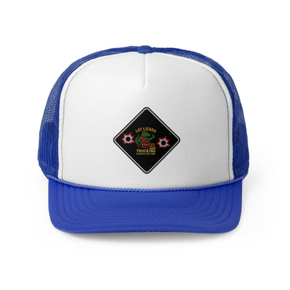 Lot Lizard Trucking Hat – Always on Time Trucker Cap | Bold Funny Road Sign Design for Diesel Junkies & Big Rig Fans – Royal Hats for casual trucker (26 view)