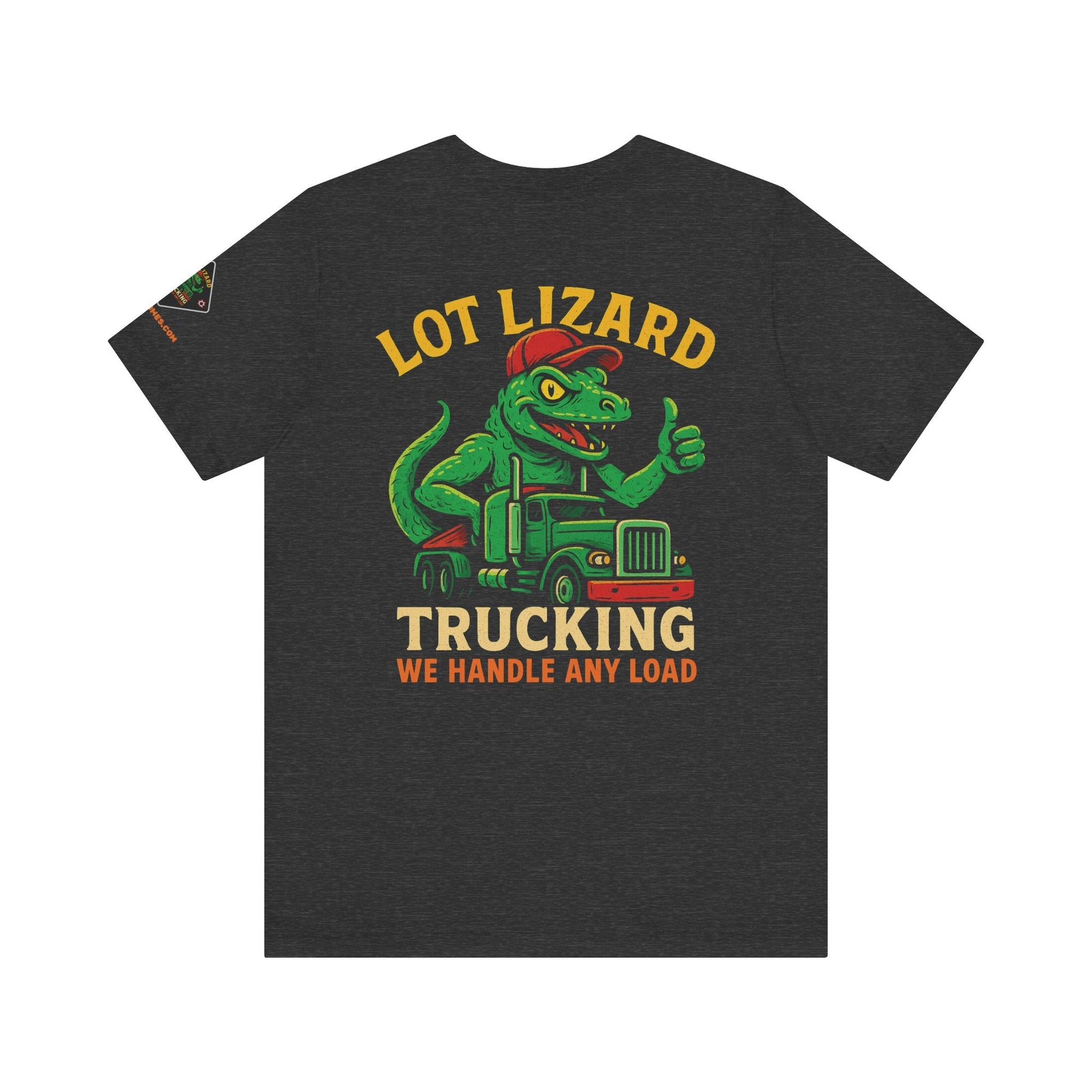 Lot Lizard Trucking Tee – We Handle Any Load with Style | Funny Trucker Shirt – Cardinal T-Shirt for Best Sellers (7 view)