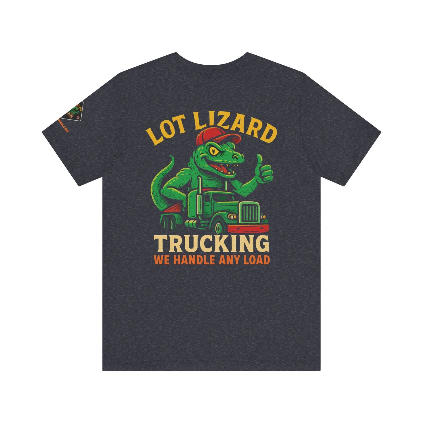 Lot Lizard Trucking Tee – We Handle Any Load with Style | Funny Trucker Shirt – Cardinal T-Shirt for Best Sellers (8 view)