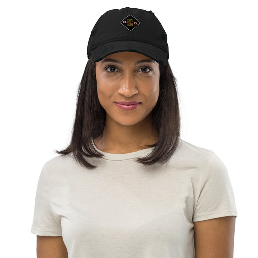 Lot Lizard Trucking Trucker Hat – Always On Time | Dark Hauler Edition Distressed Dad Hat – Black Hats for [design name] (1 view)