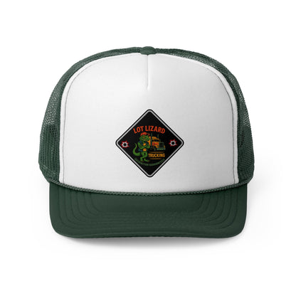 Lot Lizard Trucking Trucker Hat - Satisfaction Guaranteed | Funny Road Sign Cap for Truckers – Dark Green Hats for casual trucker (19 view)