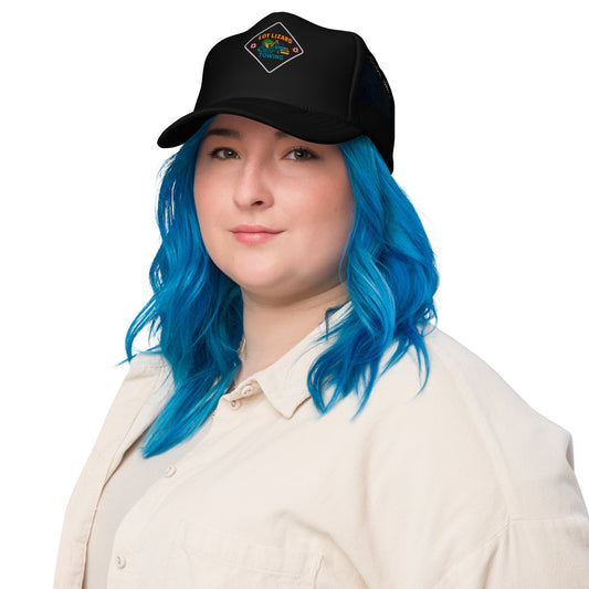 Lot Lizard Trucking Trucker Hat – Towing | Dark Hauler Edition – Black Hats by SbrTnHomes