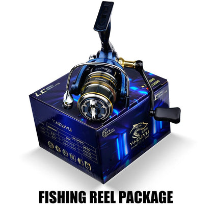 Metal Spinning Fishing Reel – 5.2:1 Gear Ratio, Baitcasting & Ocean Boat Ready | Fishing Gear – LC2000 for ExtendedShip (6 view)