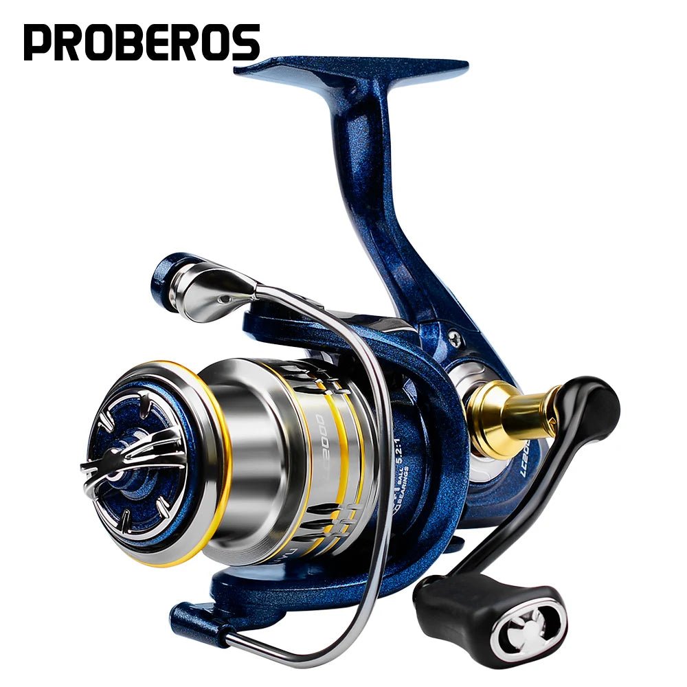 Metal Spinning Fishing Reel – 5.2:1 Gear Ratio, Baitcasting & Ocean Boat Ready | Fishing Gear – LC2000 for ExtendedShip (1 view)