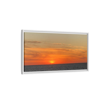 Molten Sunset Over Ocean Canvas Print – Fiery Horizon Photography | Bold Coastal Wall Art – 18″ x 12″ (Horizontal) Canvas for Art for Decor (129 view)
