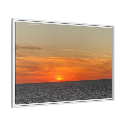 Molten Sunset Over Ocean Canvas Print – Fiery Horizon Photography | Bold Coastal Wall Art – 60" x 40" (Horizontal) Canvas for Art for Decor (54 view)