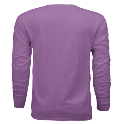 Nashville Guitar Long Sleeve Tee – Music City Pride | RM Outpost Apparel – Dark Lavender T-Shirt for American Flag (14 view)