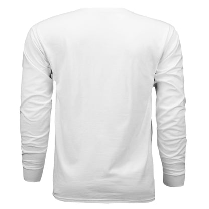 Nashville Guitar Long Sleeve Tee – Music City Pride | RM Outpost Apparel – WHITE T-Shirt for American Flag (3 view)