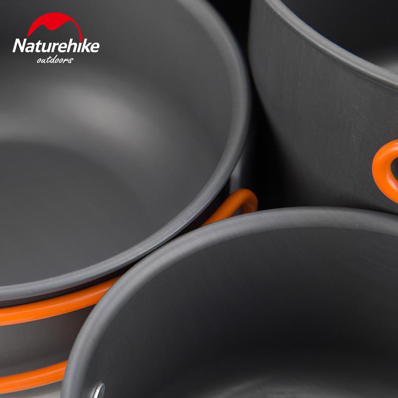 Naturehike Ultralight Camping Cookware (4 - Piece Set) – Camping Gear for 4 - piece (4 view)