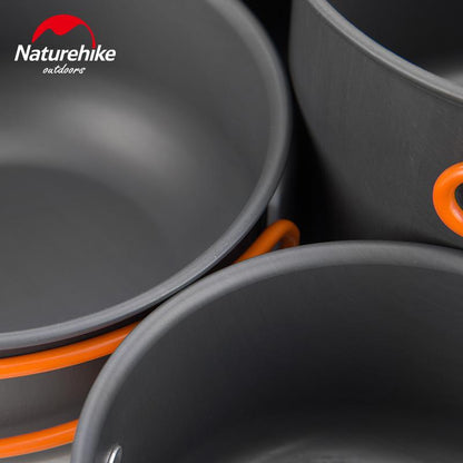 Naturehike Ultralight Camping Cookware (4 - Piece Set) – Camping Gear for 4 - piece (4 view)