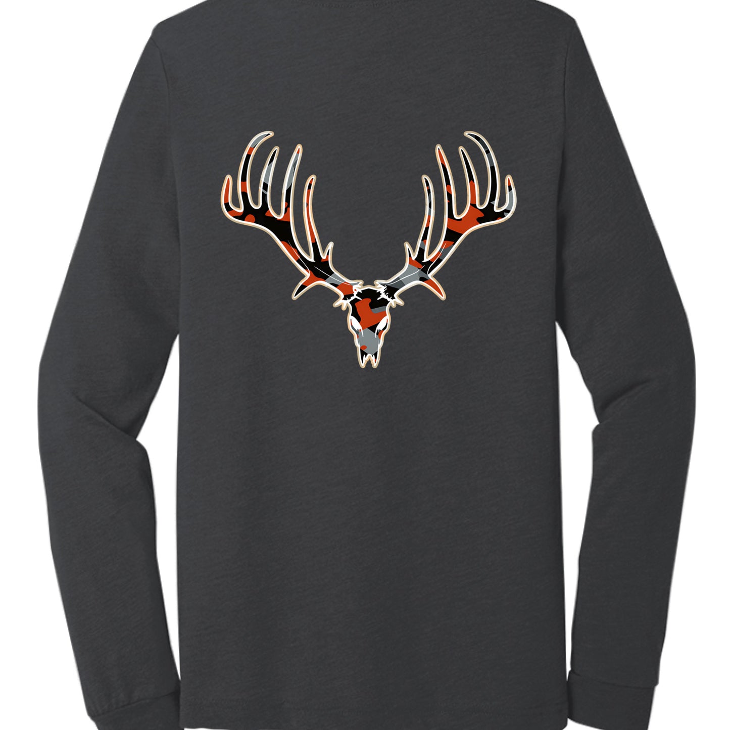 Solid Dark Grey Triblend - BACK