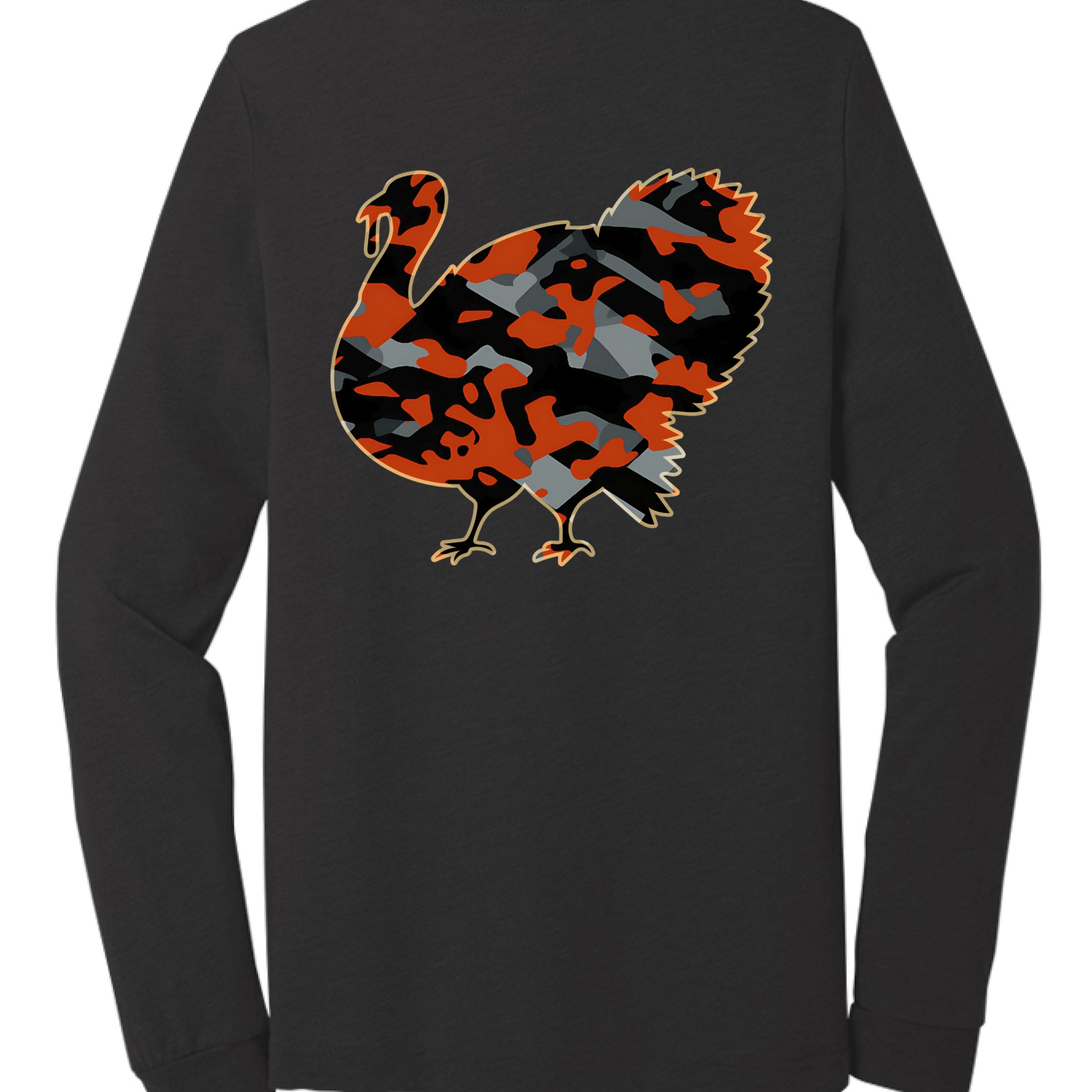 Black Heather Triblend - BACK