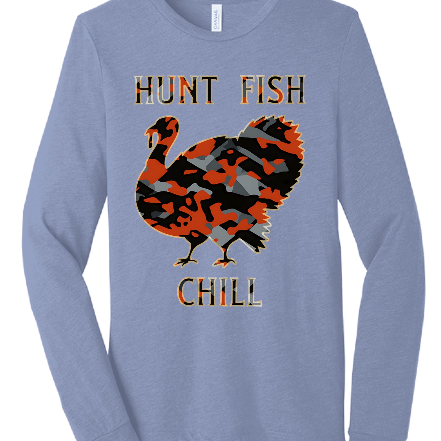 Blue Triblend - FRONT