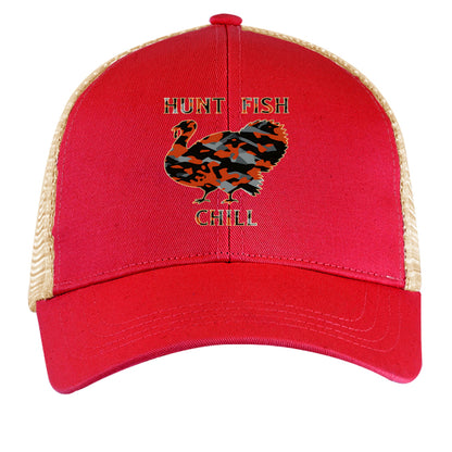 RED / OYSTER - FRONT