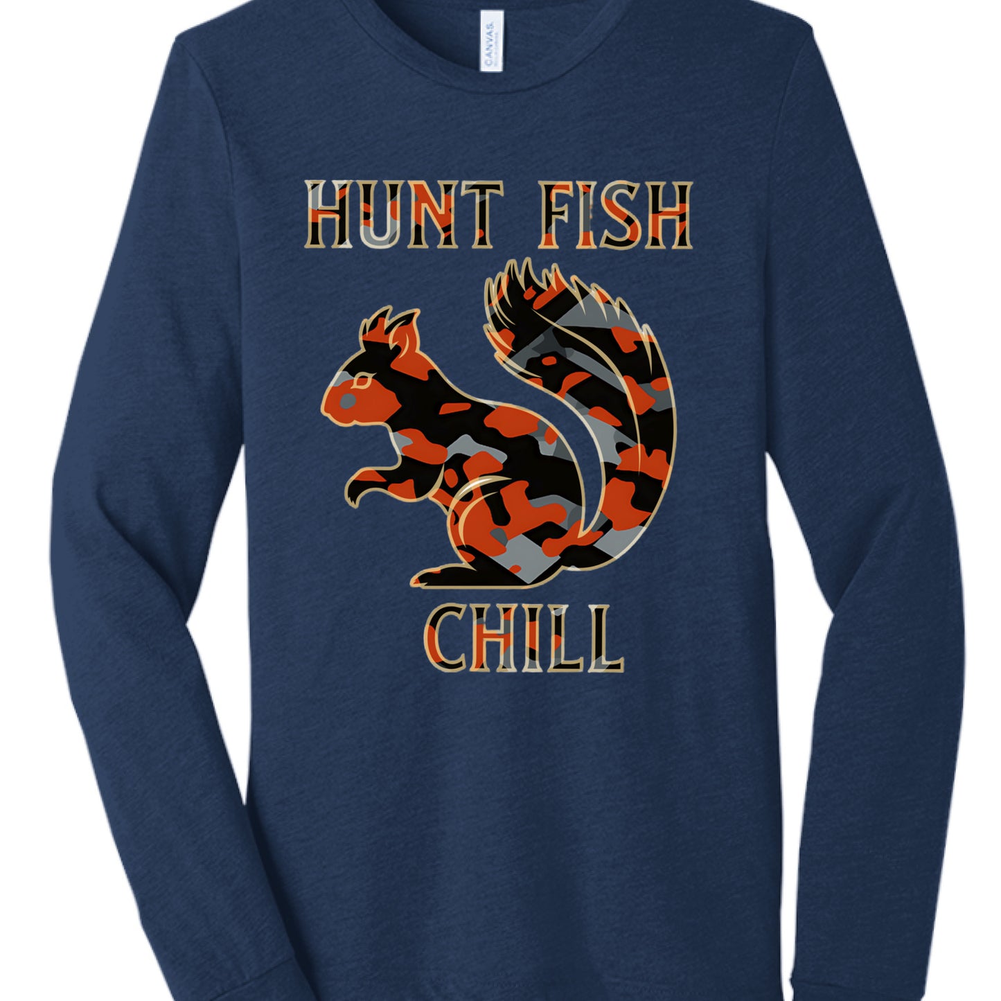 Solid Navy Triblend - FRONT