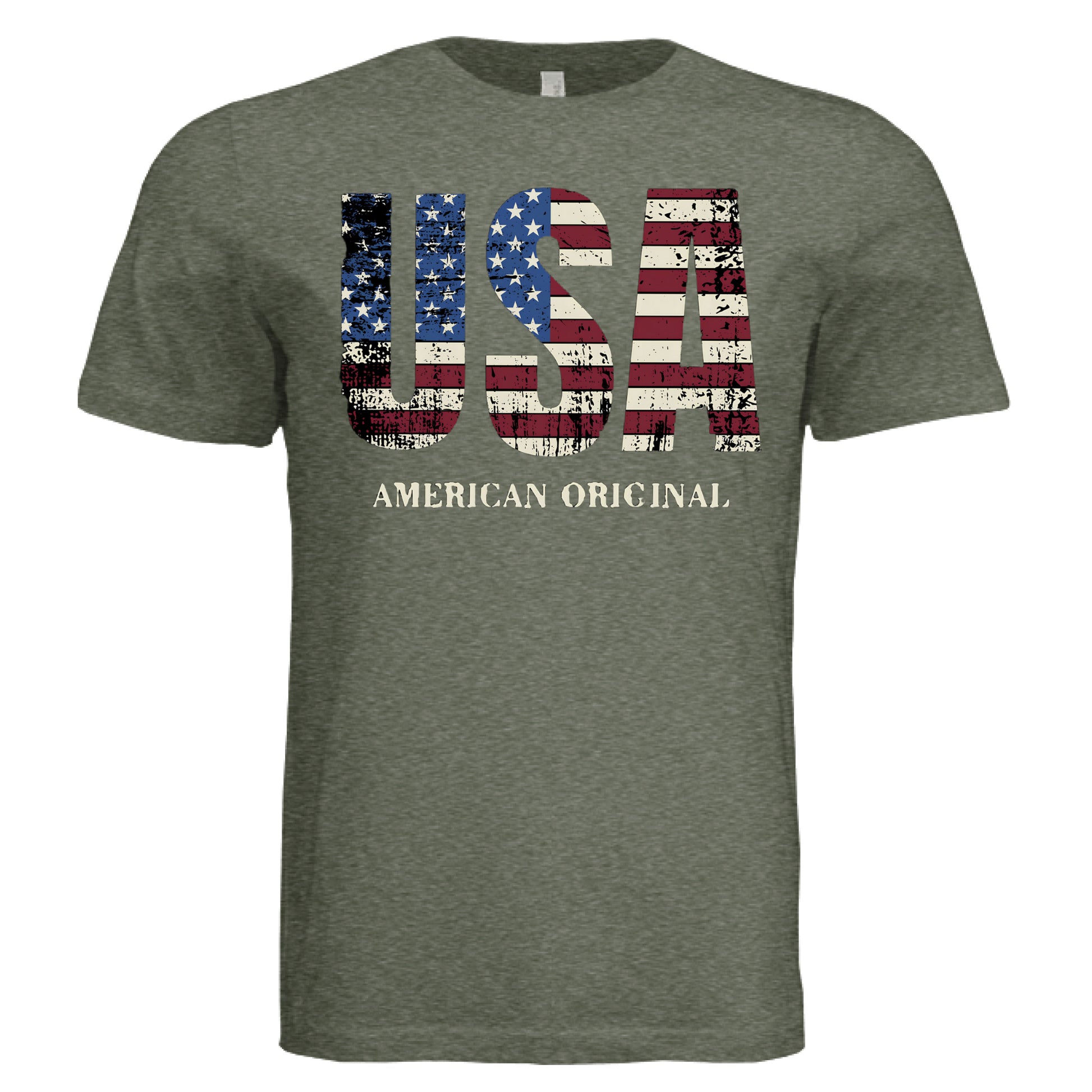 Military Green Triblend - FRONT