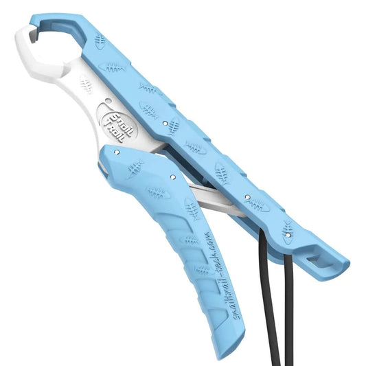 Snail Trail Floating Fish Gripper – Lip Grip Tool with – Blue-White Fishing Gear by SbrTnHomes