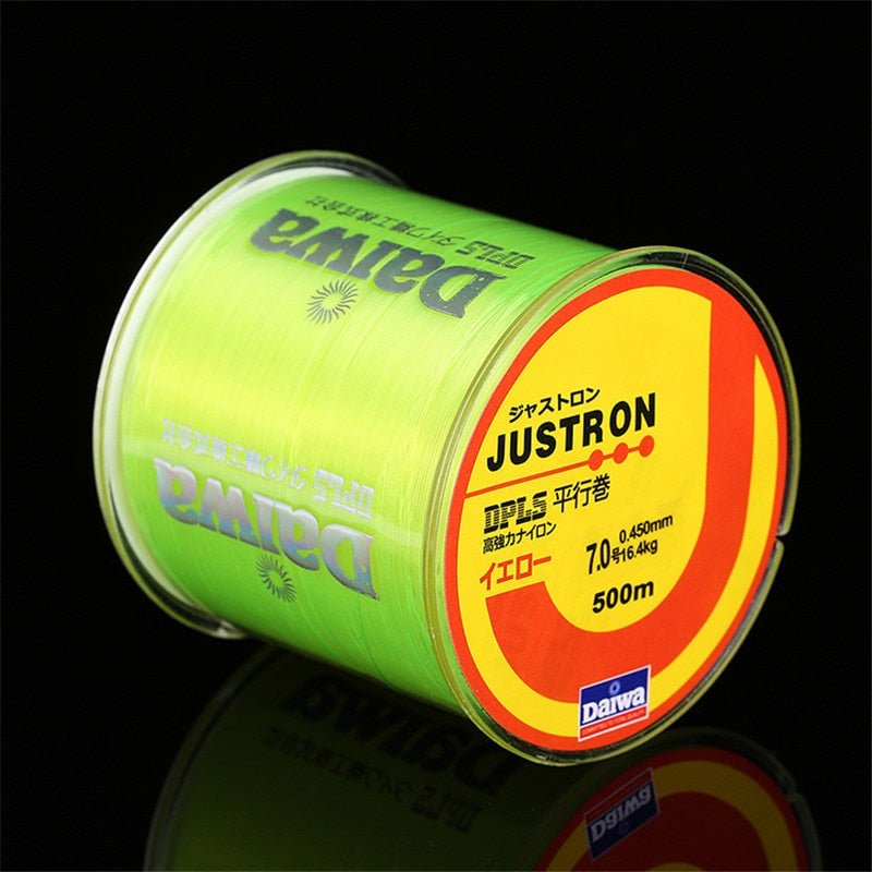 Nylon Fishing Line 500M – Japanese Monofilament Fluorocarbon Coated, 2–35LB | Fishing Line – Yellow Fishing Gear for 12LB (7 view)