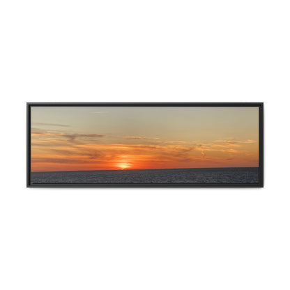 Ocean Sunset Canvas Wall Art – Fiery Horizon Photography Print | Tranquil Seascape for Home Decor – 48" x 16" (Horizontal) Canvas for art for office (10 view)
