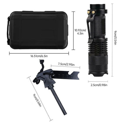 Outdoor Survival Kit – Compact Emergency Preparedness Box with 13 Tools | Camping & Disaster Ready – Black Survival Kit for camping tools (9 view)