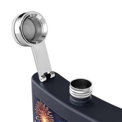 Patriotic Stainless Steel Flask | 4th of July Gift | American Flag Design | Tailgating Accessory | Military Tribute – 6oz Mug for American Flag Flask (29 view)