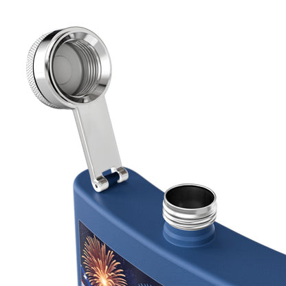 Patriotic Stainless Steel Flask | 4th of July Gift | American Flag Design | Tailgating Accessory | Military Tribute – 6oz Mug for American Flag Flask (26 view)