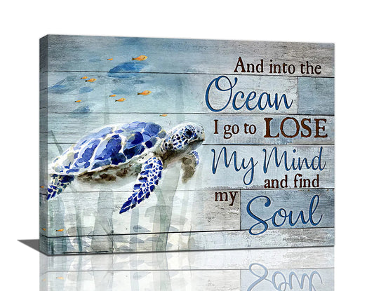 Sea Turtle Bathroom Wall Art Ocean Turtle Bathroom Pictures – ocean sea turtle Wall Art for artwork (1 view)