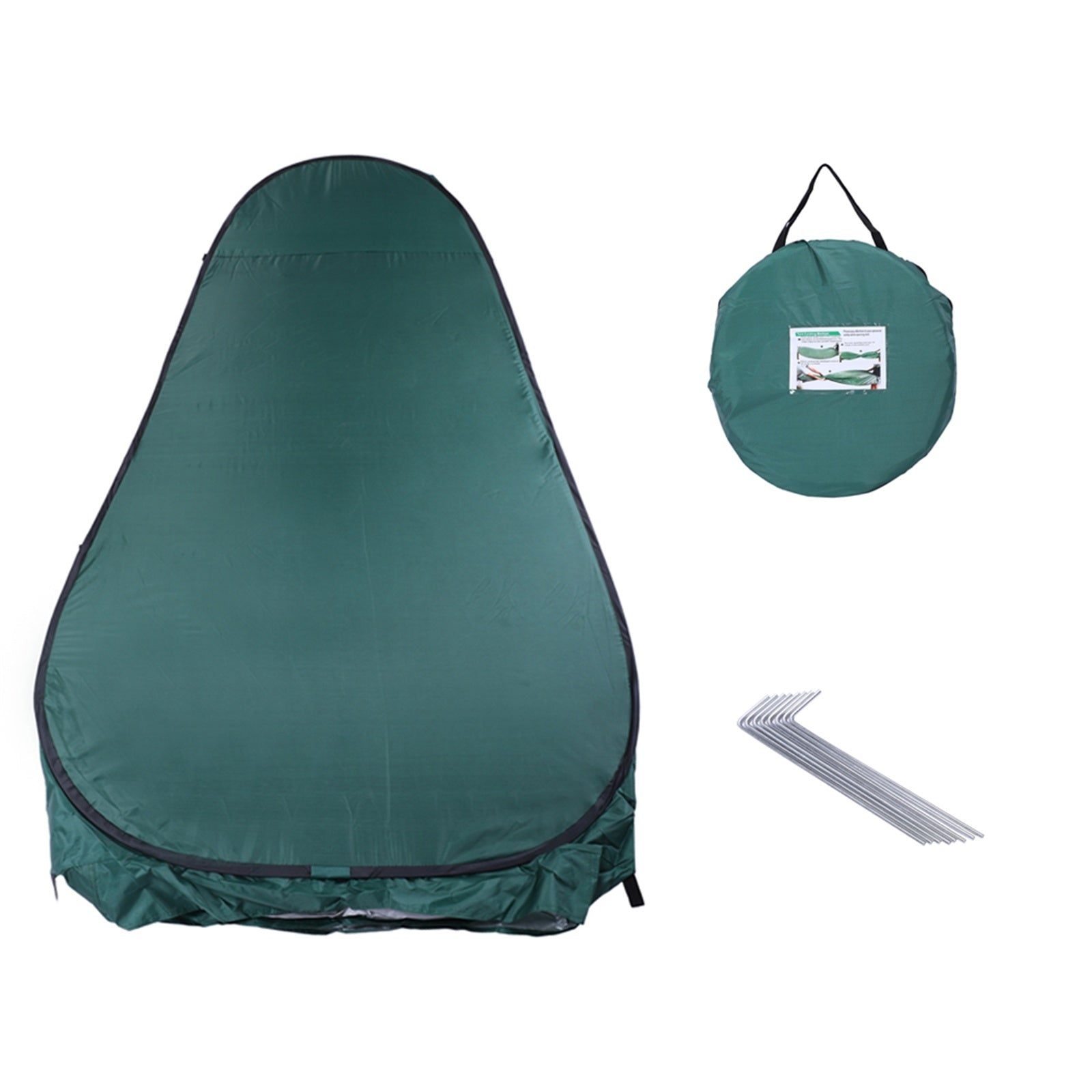 Portable Pop - Up Privacy Tent – Changing & Shower Shelter | Camping, Beach & Outdoor Use – Army Green Tent for beach (6 view)