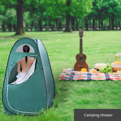 Portable Pop - Up Privacy Tent – Changing & Shower Shelter | Camping, Beach & Outdoor Use – Army Green Tent for beach (9 view)