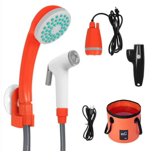Portable Usb Wireless Outdoor Vehicle Shower | Shop Sbrtn – Orange Standard Outdoor Gear for adjustable (2 view)