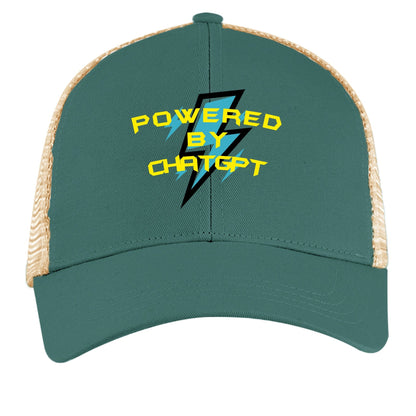 Powered by ChatGPT – AI Energy Hat for Creators & Hustlers | Clowns of E - Com Collection – EMER FRST / OYSTER Hats for AI Humor (9 view)