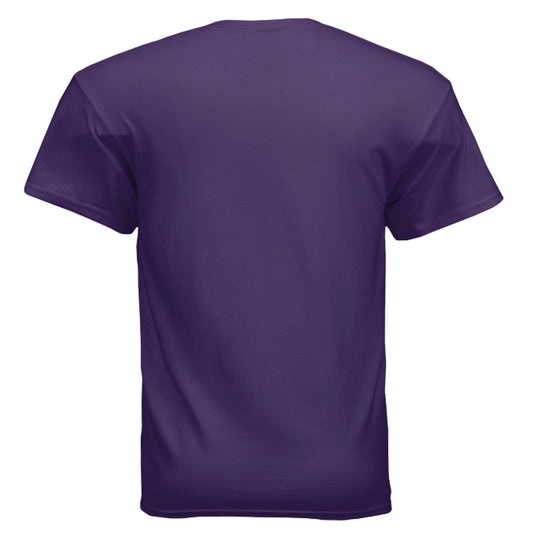Powered by ChatGPT – AI Energy Tee for Creators & Hustlers | Clowns of E - Com Collection – PURPLE T-Shirt for AI Humor (2 view)