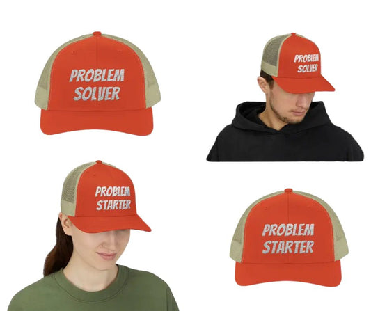 Problem Duo Snapback Trucker Hats (2 - Pack) – Starter + Solver – Black Hats for 2 - pack (1 view)