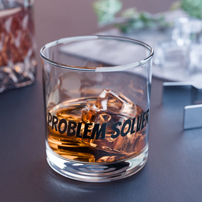 Problem Solver Rocks Glass (10oz) – Gift for Fixers & Whiskey Fans | Barware – 10oz Barware for barware (1 view)