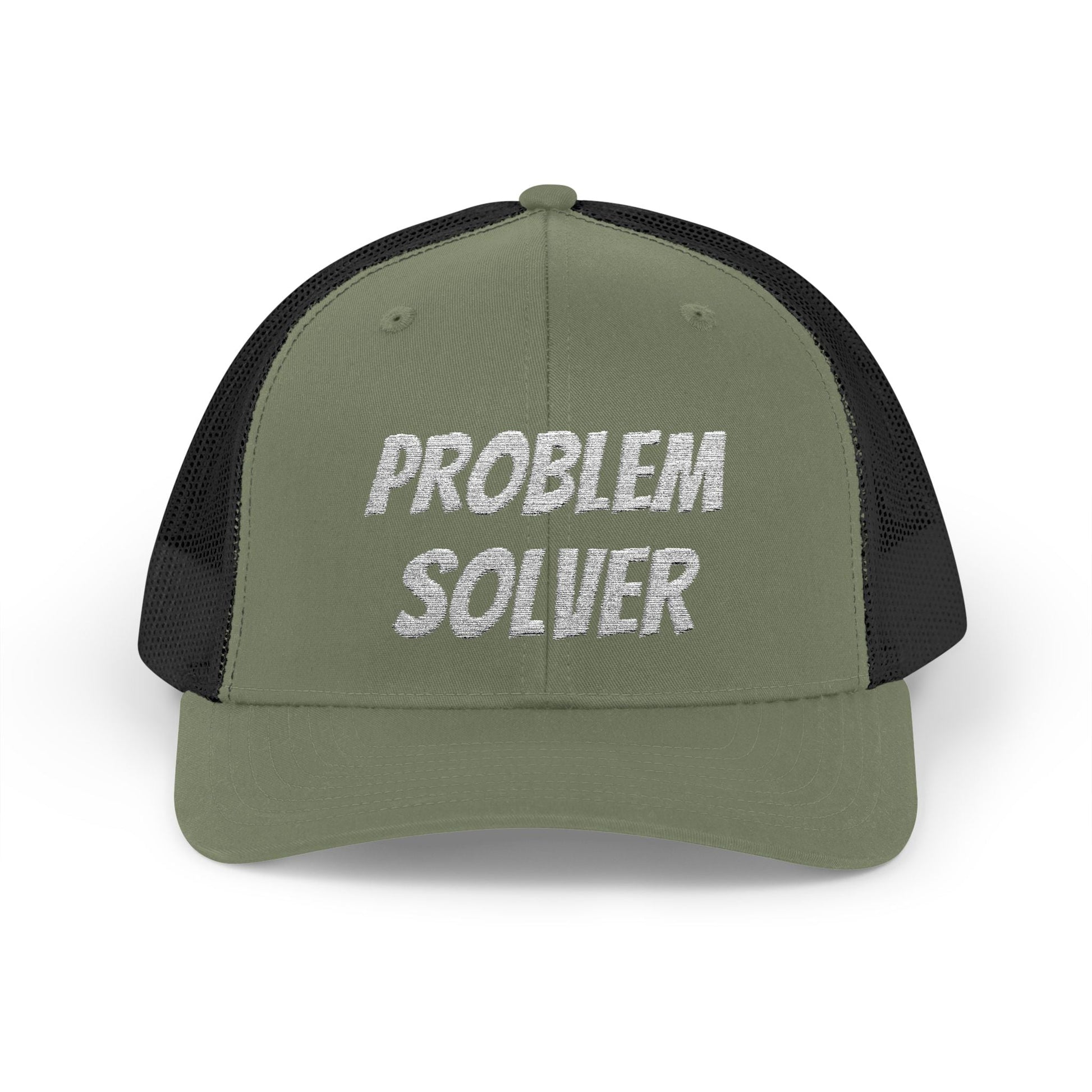 Problem Solver Snapback Trucker Hat – Loden / Black Hats for apparel (28 view)
