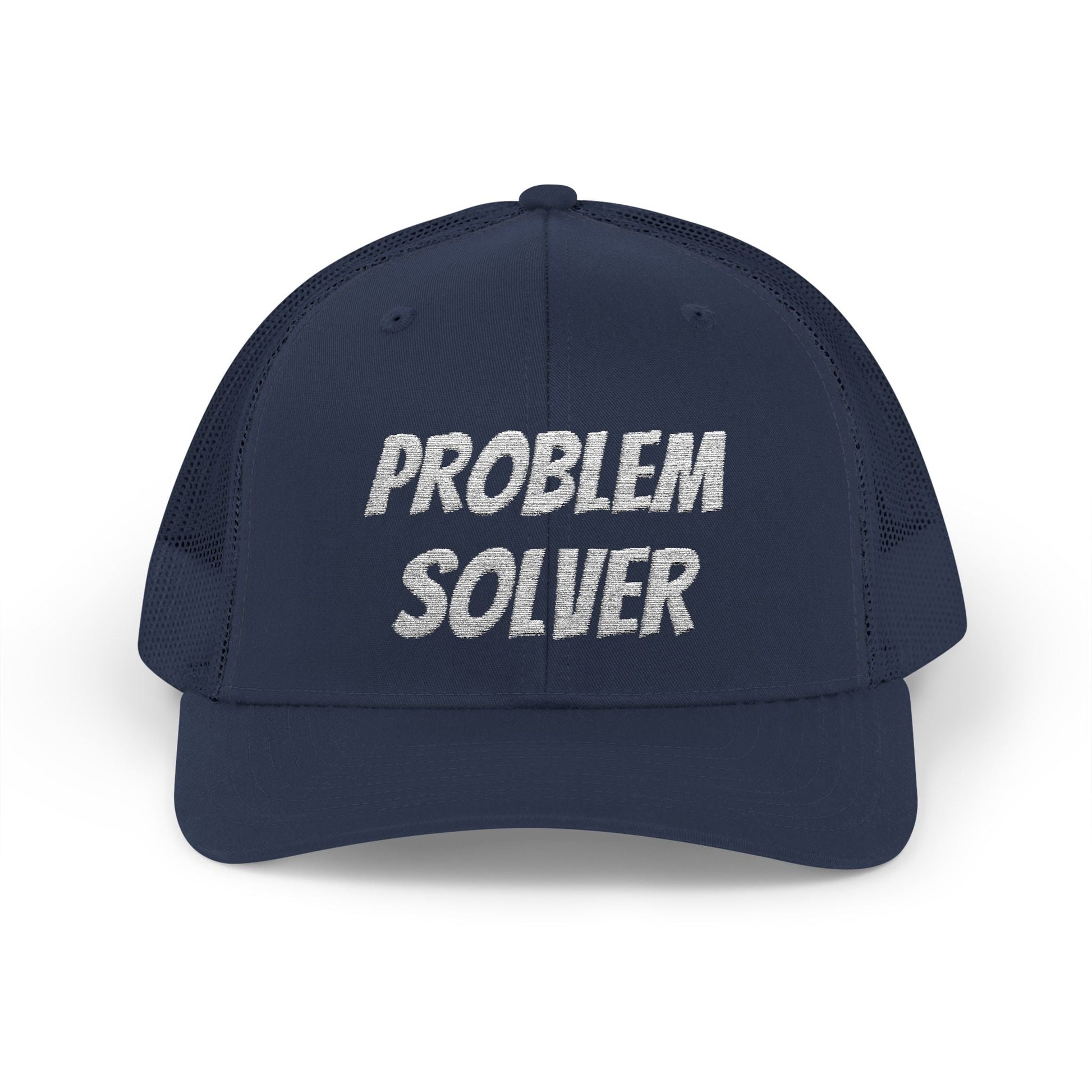 Problem Solver Snapback Trucker Hat – Navy Hats for apparel (39 view)