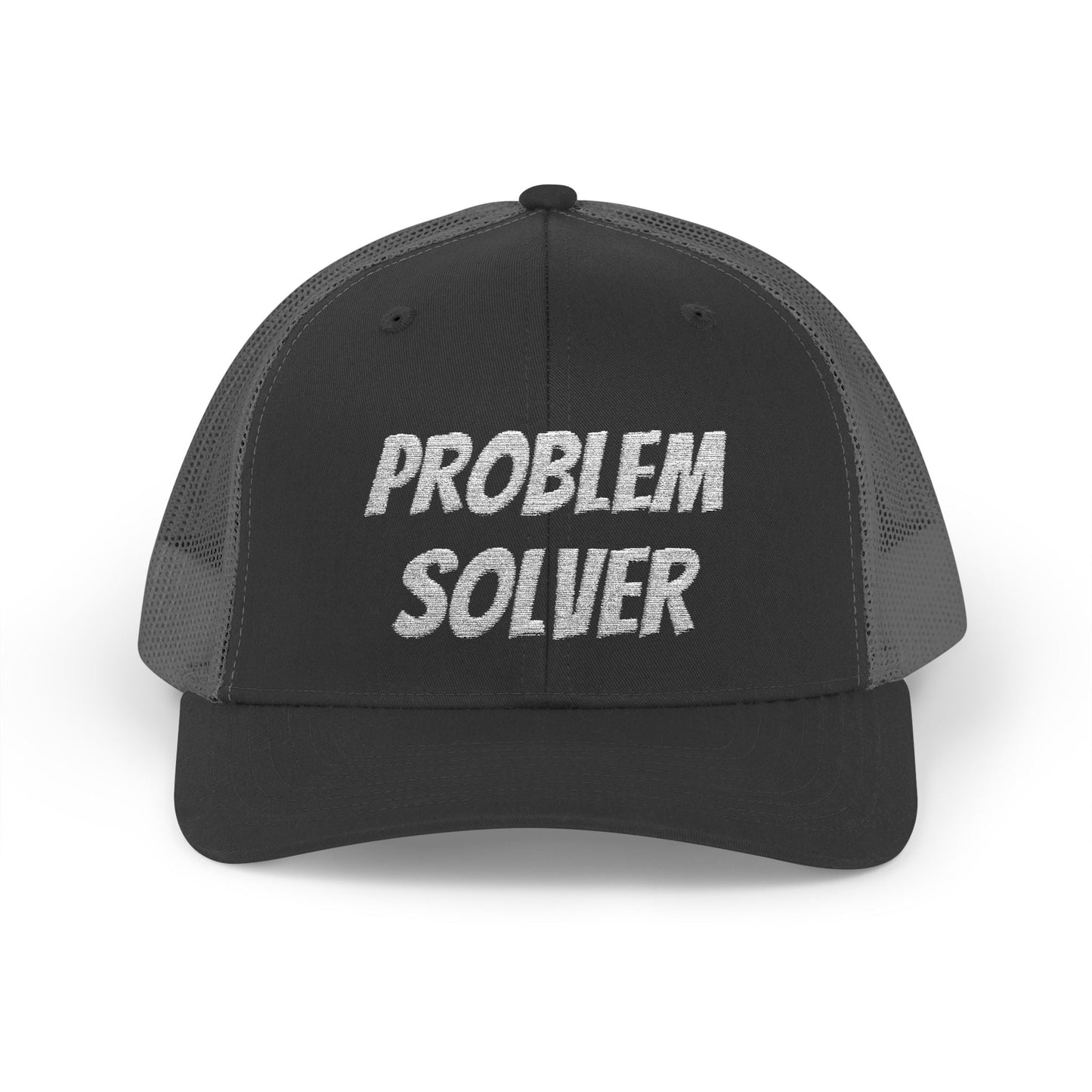 Problem Solver Snapback Trucker Hat – Black Hats for apparel (13 view)