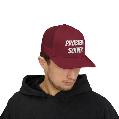 Problem Solver Snapback Trucker Hat – Cranberry Hats for apparel (44 view)