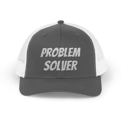Problem Solver Snapback Trucker Hat – Charcoal Hats for apparel (7 view)