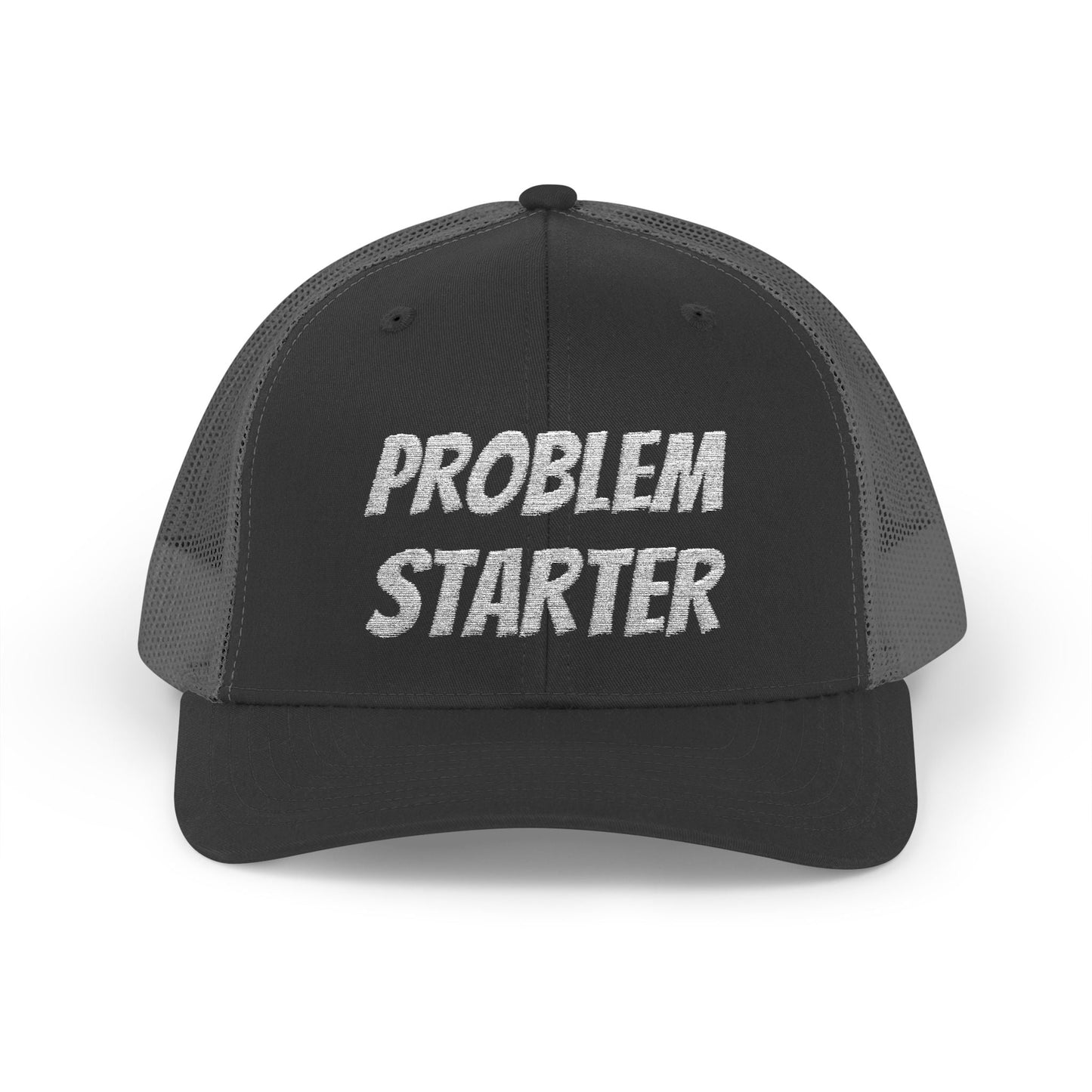 Problem Starter Snapback Trucker Hat – Black Hats for apparel (13 view)