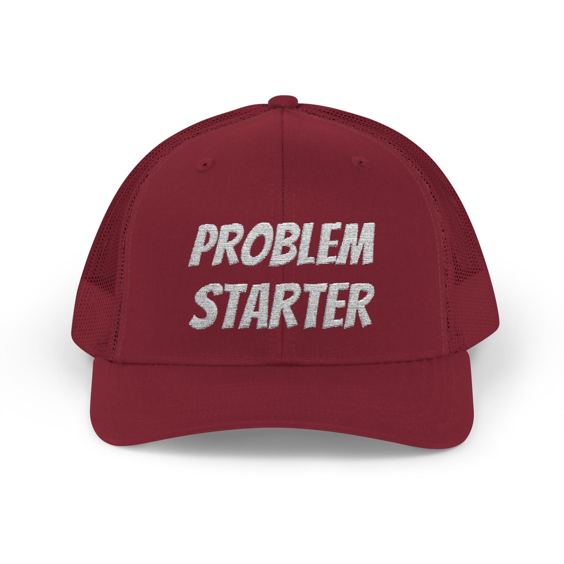 Problem Starter Snapback Trucker Hat – Cranberry Hats for apparel (31 view)
