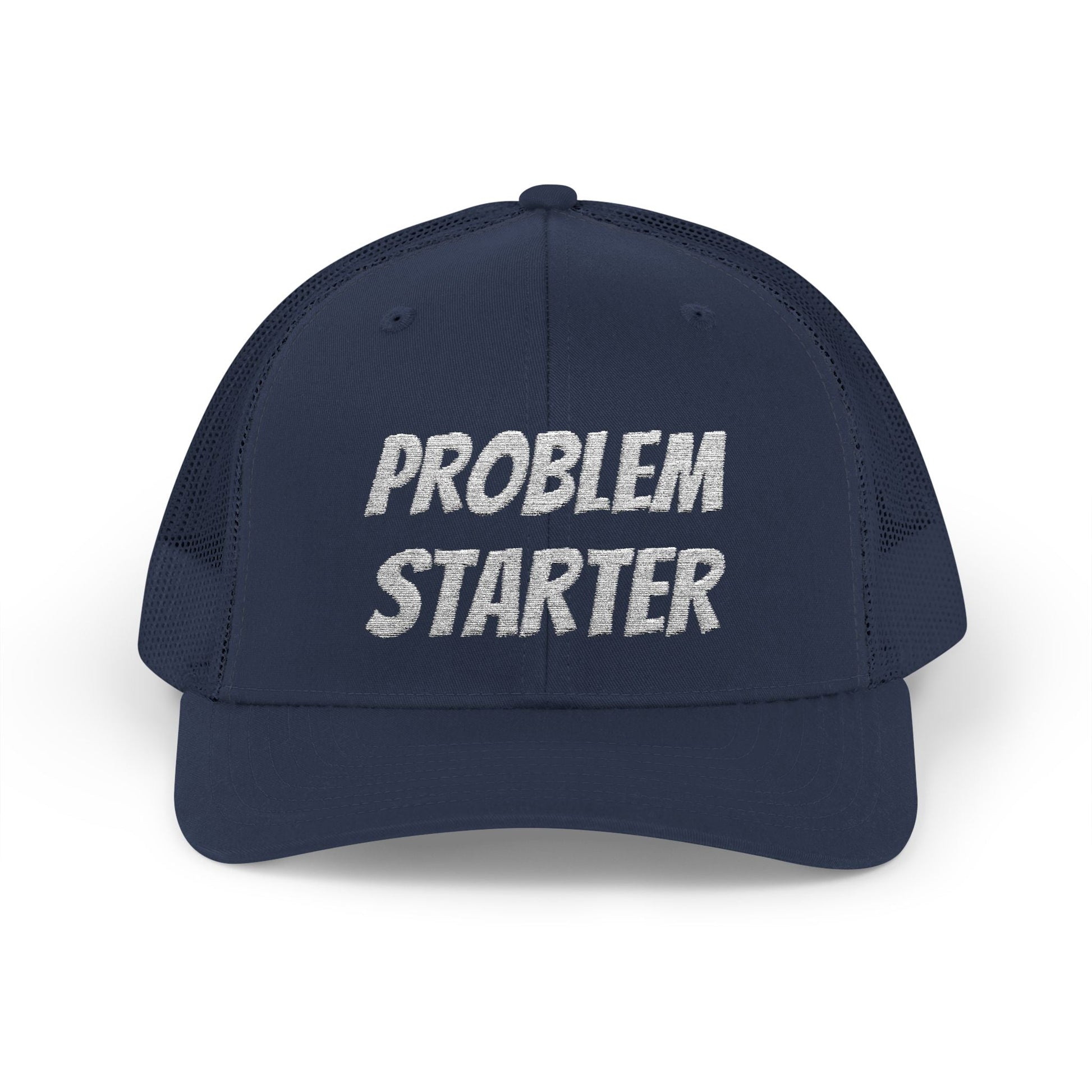 Problem Starter Snapback Trucker Hat – Navy Hats for apparel (25 view)
