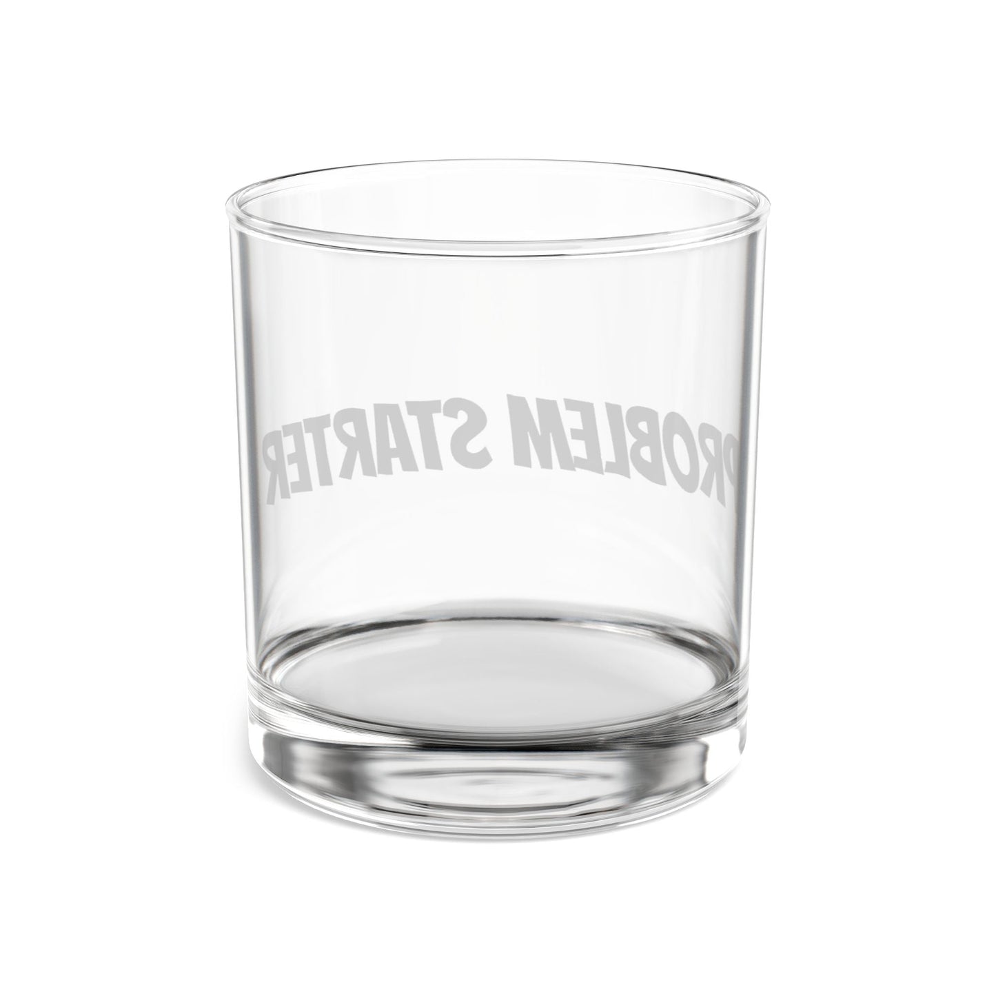 Problem Stater Rocks Glass (10oz) – Gift for Fixers & Whiskey Fans | Barware – 10oz Barware for barware (3 view)