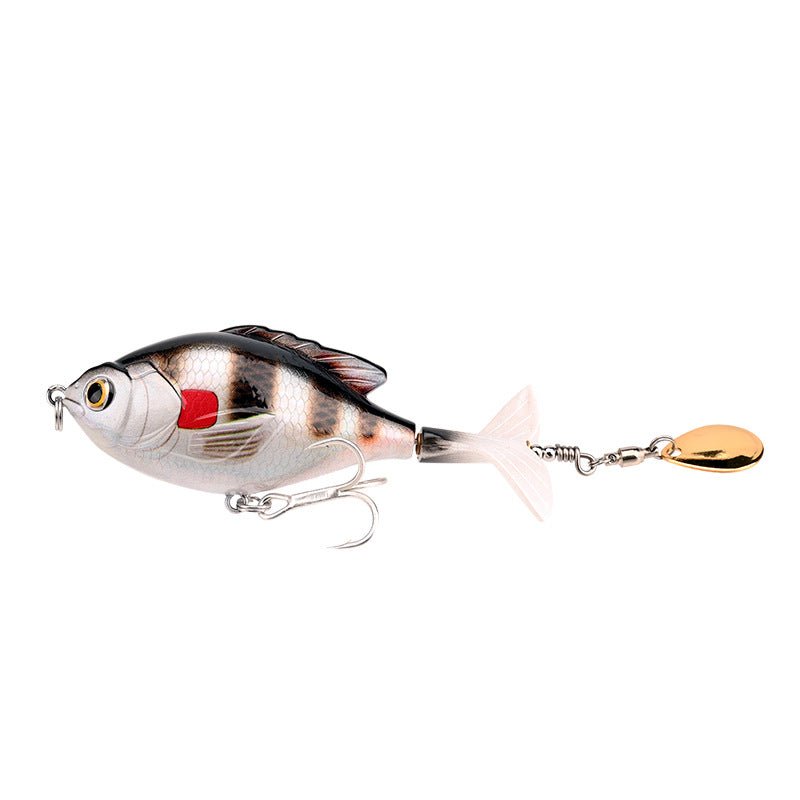 Propeller Topwater Fishing Lure 9.5cm 16.9g – Bionic Floating Bait with 6 Hooks | Lures – D (6 Reinforcement Hook) Fishing Gear for Artificial Bait (7 view)