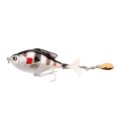 Propeller Topwater Fishing Lure 9.5cm 16.9g – Bionic Floating Bait with 6 Hooks | Lures – D (6 Reinforcement Hook) Fishing Gear for Artificial Bait (7 view)