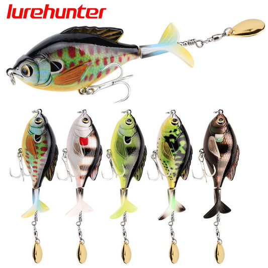 Propeller Topwater Fishing Lure 9.5cm 16.9g – Bionic Floating Bait with 6 Hooks | Lures – A (6 Reinforcement Hook) Fishing Gear for Artificial Bait (1 view)