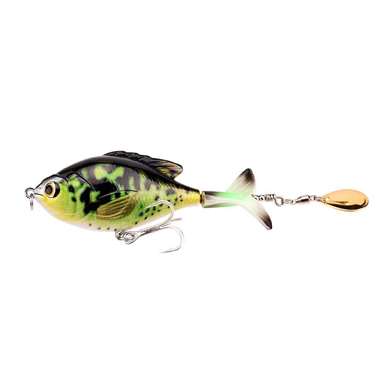 Propeller Topwater Fishing Lure 9.5cm 16.9g – Bionic Floating Bait with 6 Hooks | Lures – B (6 Reinforcement Hook) Fishing Gear for Artificial Bait (4 view)