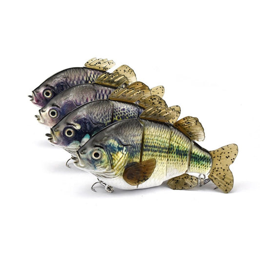 PVC Soft Tail Multi - Section Fishing Lure – 130mm Tilapia Bait with Realistic Swim Action | Freshwater Lures – F17、896、913、 869 (4 in total) Fishing Gear for Artificial Fishing Bait (1 view)